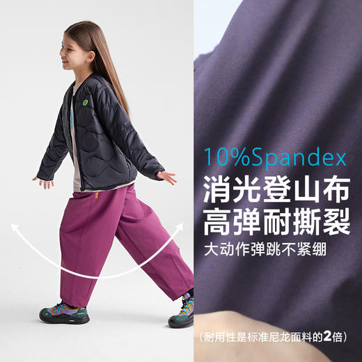 【咕噜日记】儿童【轻量锥形】休闲裤百搭耐磨防泼水PQK2522 商品图3