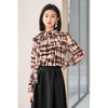 剩S/M/L 米思阳2026春新款优雅复古风格纹立领衬衫宽松舒适上衣女3432 商品缩略图3