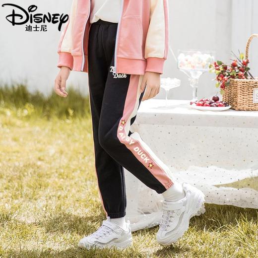 迪士尼女大童裤子春季2025新款洋气女童运动裤春秋儿童休闲裤春装 商品图5
