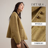【内购】【绵羊毛】多色可选轻奢智感圆领双粒扣保暖厚双面呢直筒落肩外套-W54OG1883 商品缩略图3