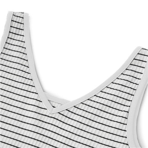 佐丹奴女装SS25商场新款【冰冰系列】【SORONA】系列弹力保型面料条纹V领背心05325242 商品图7