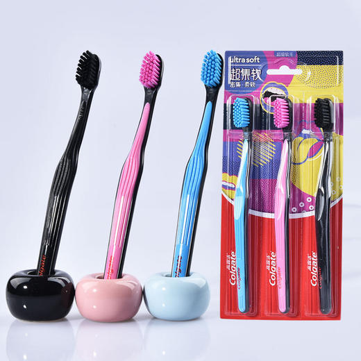 高露洁蓬蓬丝/备长炭/棉密泡牙刷2支/3支装 商品图7