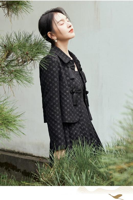 香影 设计感小众短款外套吊带连衣裙套装 17111 商品图2