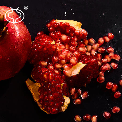 【新疆好物】新疆皮亚曼甜石榴 皮亚县特产 粒大多汁 硬籽石榴 商品图1