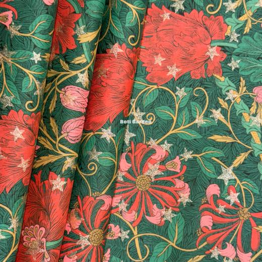 LT294C Liberty塔纳棉金粉 MARCH SPARKLE三月闪耀绿色 100支高支棉 279/m 商品图1