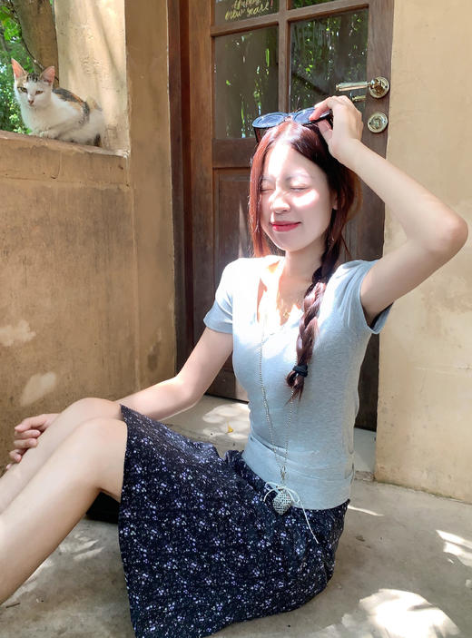 <曾小咸推荐>现货秒杀！微信超特价！韩系a字中长裙碎花半身裙 日常119.99 立减70 秒杀49.99！ 商品图6