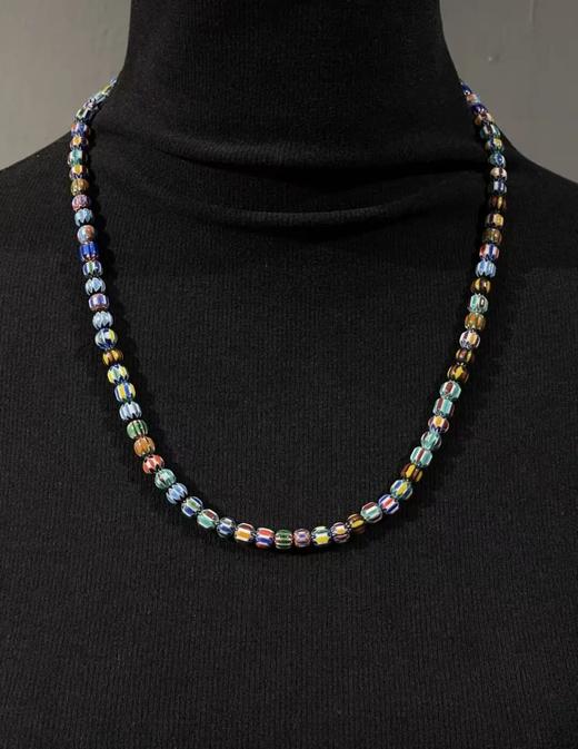 多彩绞胎琉璃凸棱剁珠首饰两件套组，顺丰包邮 商品图11