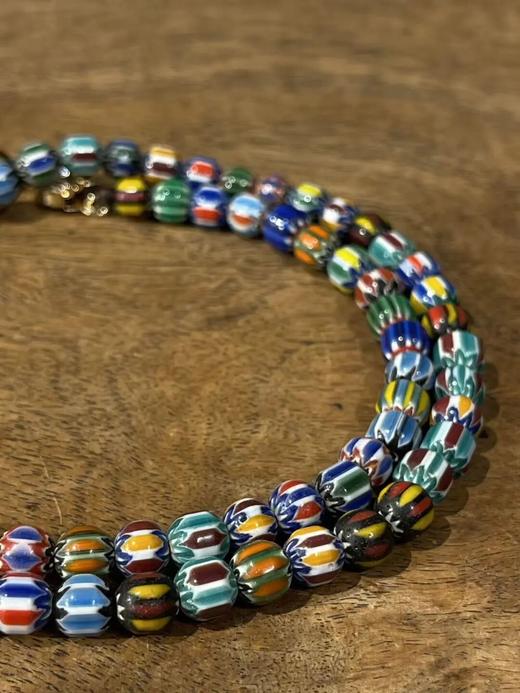 多彩绞胎琉璃凸棱剁珠首饰两件套组，顺丰包邮 商品图13