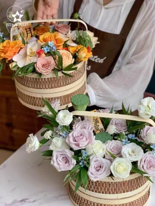 中秋节/双层手编手提花盒 商品图3