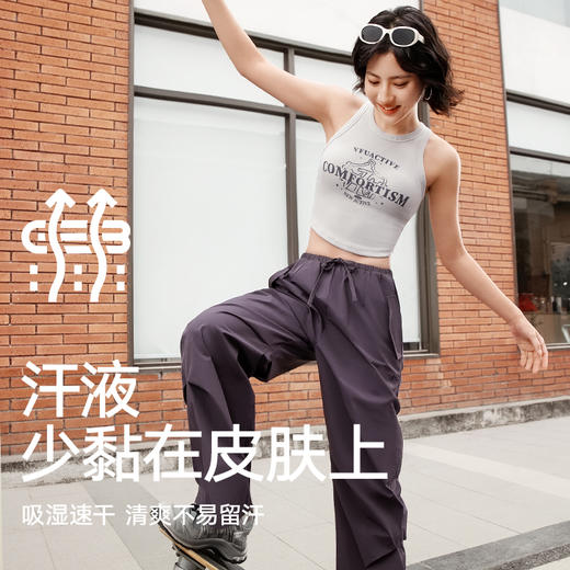 跃牌【安琪拉系列】新款低强度运动内衣固定杯长款文胸瑜伽健身背心女WX2458 商品图2