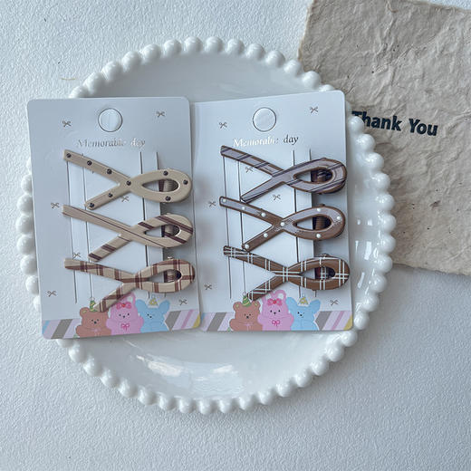 绕结咖色系发夹 纪念日百货门店同款163943708 商品图2