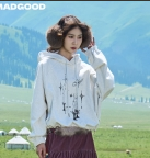 马得工地/MDGDWY13596/蝙蝠袖连帽卫衣