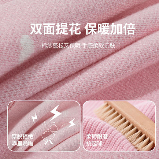 迪士尼秋冬新款女童圆领毛衣柔软亲肤保暖针织线衫ZD3ES055 商品图7