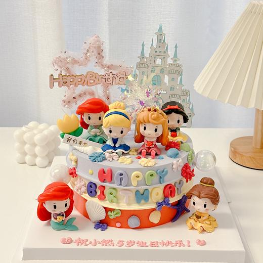 公主一家卡通蛋糕-低糖处理无添加 商品图0