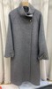 【YW】无忧购立领收腰系带毛呢外套长款绵羊毛双面呢8801水晶扣（截单后3-5天发货） 商品缩略图9