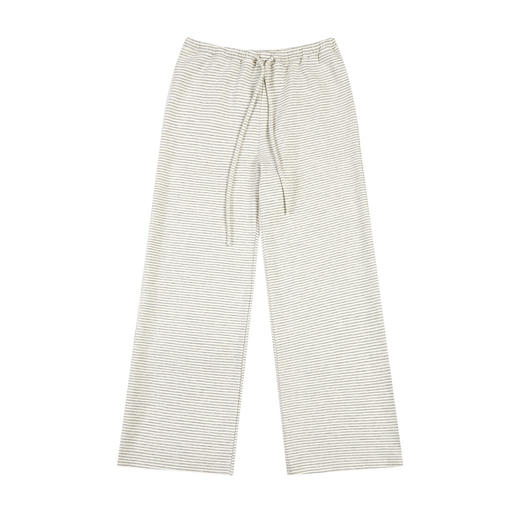 FDR官方店 条纹直筒休闲裤男女秋冬裤子慵懒宽松垂感系带长裤子 商品图4