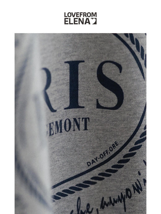 *韩牌ORE代工厂升级款 字母印花卫衣 商品图5