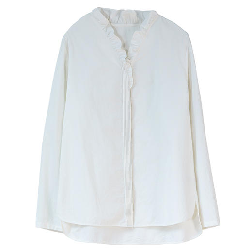 牧衣游原创 丝棉净色长袖衬衣~~南眧 商品图4