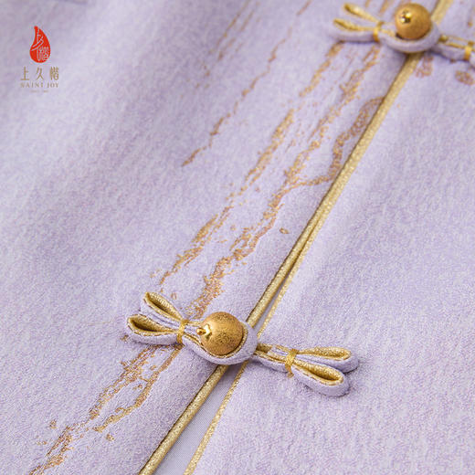 上久楷宋锦新中式轻奢女式马甲 椿萱图CY1045206017 商品图5