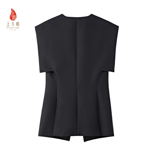 宋锦新中式轻奢女式马甲 椿萱图CY1045206035 商品图2