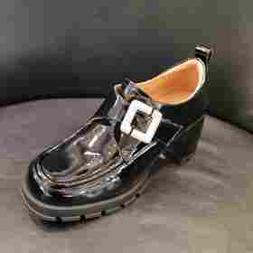 LFGJ凌介X0403 漆皮粗跟休闲鞋