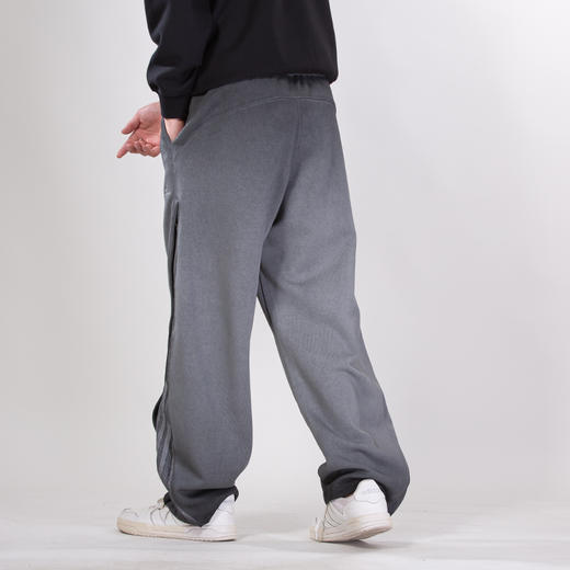 DRONKOO 2025 抽绳前破开拉链网布上下喷色做旧中厚卫裤长裤 商品图4