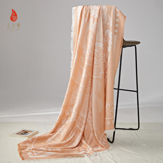 上久楷SAINTJOY/上久楷 丝毛大方巾 闻相遇蝶 FJS23082 商品图0