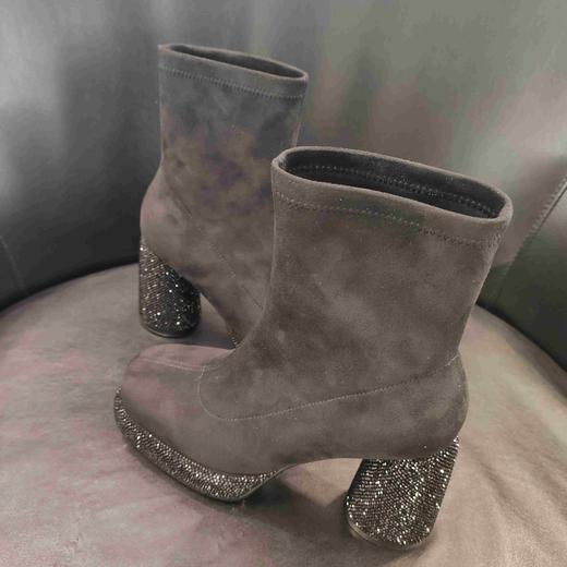 LFGJ凌介女鞋 X0302 时尚百搭弹力布短靴 商品图5