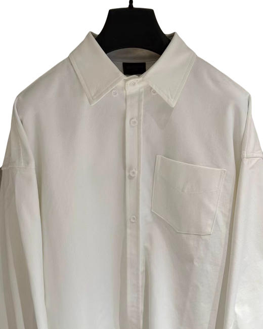 中性款廓型刺绣长袖衬衫B00 商品图2