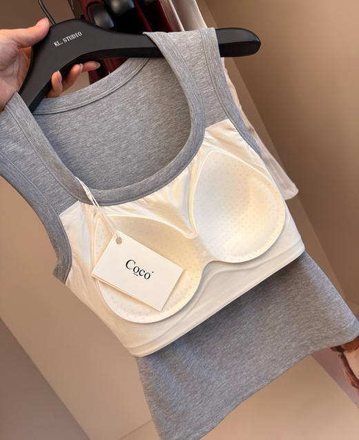 coco升级一体杯背心短袖吊带 商品图9