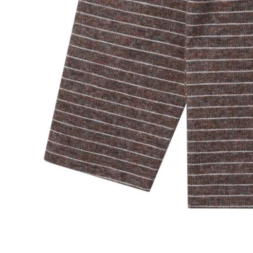 3555SDSA男士秋冬新款痞帅男装韩版撞色条纹圆领长袖T恤百搭时尚上衣 商品图4