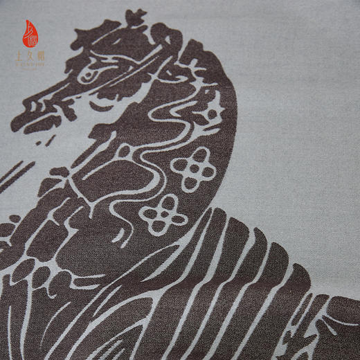 上久楷SAINTJOY/上久楷 丝毛长巾 云浪奔马 CJS23074 商品图5