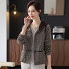 9529DT2025春秋中年女装连帽夹克上衣中老年年轻妈妈秋装洋气时尚外套 商品缩略图3