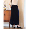 牧衣游原创 纯羊毛双面呢半身裙新款软糯舒适开叉百搭直筒裙 安河 商品缩略图1