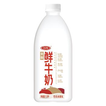 三元全脂 鲜牛奶 1.8L 大桶家庭装  巴氏杀菌 早餐搭档 商品图4