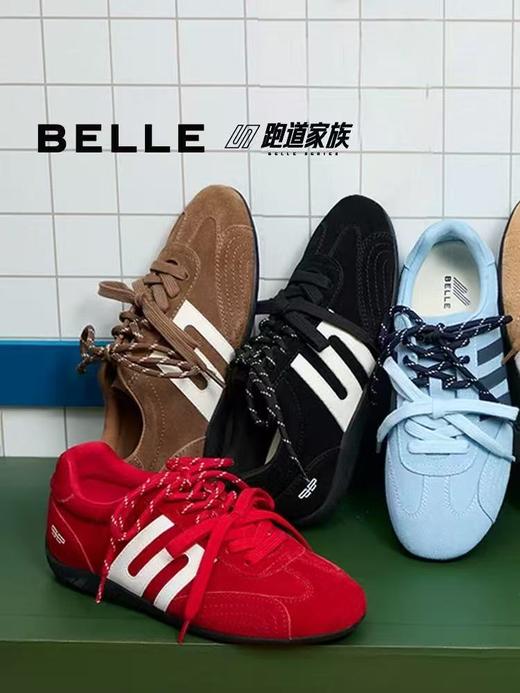 【百丽】B座3F | 张凌赫同款百丽跑道方程式赛车鞋2025新款薄底德训鞋女鞋E2L1 商品图0