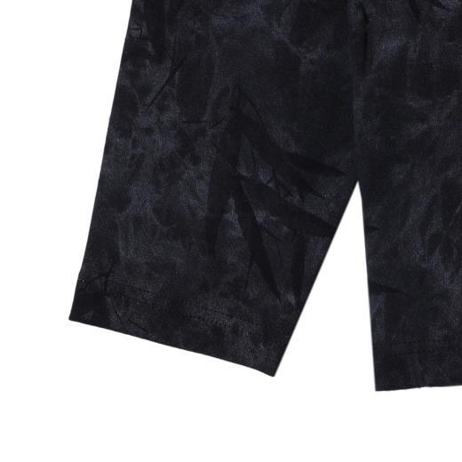 SDSA男士秋冬新款痞帅男装扎染竹叶印花鸡眼领口交叉长袖T恤百搭 商品图3