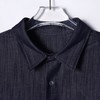 C608SDSA男士秋冬新款痞帅男装韩版竖纹口袋翻领长袖衬衫复古百搭衬衣 商品缩略图1