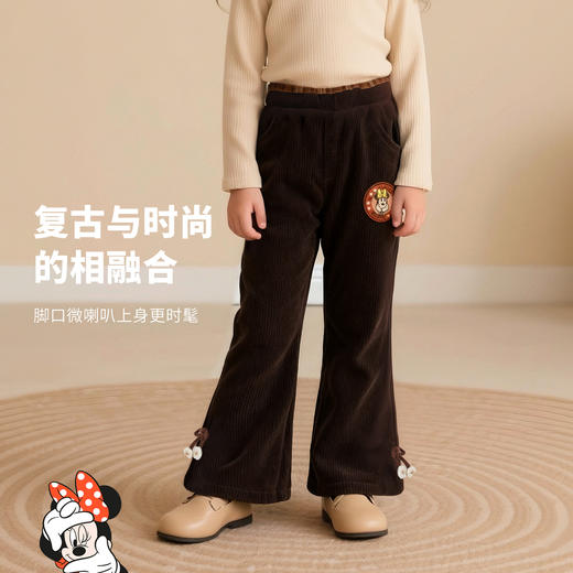 迪士尼女童秋冬针织长裤XD3DK018 商品图2