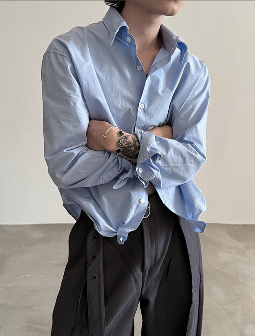 p家走秀款扭扭可衬衫衬衣08253 商品图8