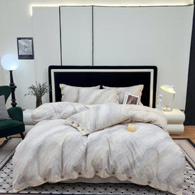 高档加厚全棉磨毛四件套纯棉100S被套床单高级感秋冬保暖床上用品G110500003