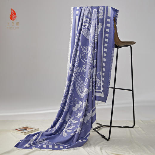 上久楷SAINTJOY/上久楷 丝毛大方巾 闻相遇蝶 FJS23082 商品图1