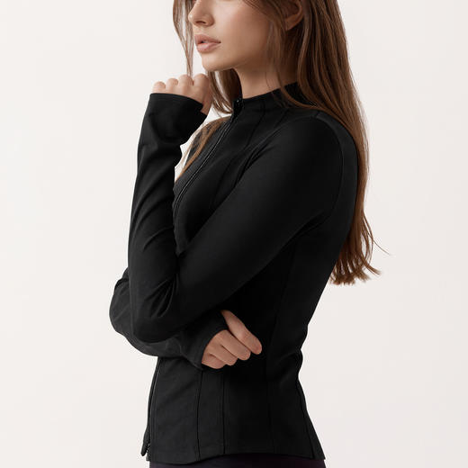 跃牌【安琪拉系列】2025新品瑜伽服拉链外套女修身立领收腰健身跑步运动瑜伽外套WT-5006 商品图0
