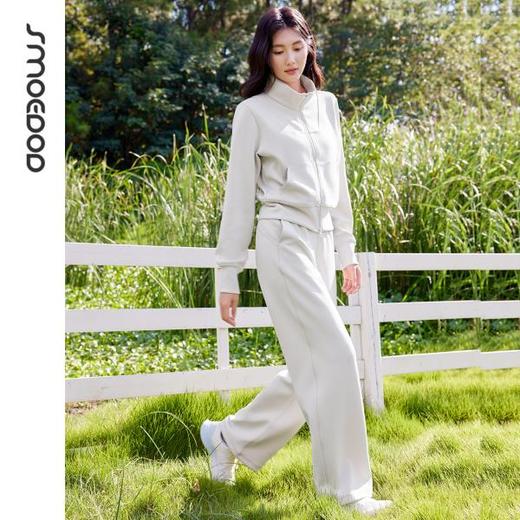 SMOEDOD/水沐伊朵立领短外套拉链女健身运动秋季外套长袖50202 商品图7