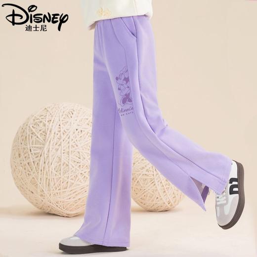 迪士尼女大童阔腿裤春秋2024新款女童裤子秋季儿童休闲裤女孩长裤 商品图1