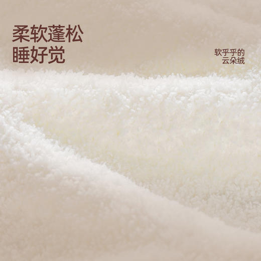 好奇蜜斯半边绒家居服女珊瑚绒睡裙秋冬睡衣加厚可外穿柔软抗静电  爱可 商品图2