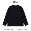 SDSA男士秋冬新款痞帅男装韩版条纹缝线圆领长袖T恤简约风百搭潮 商品缩略图4