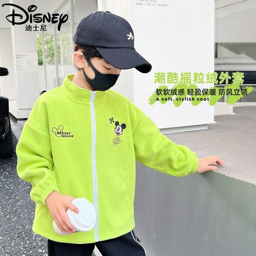 迪士尼男童外套春季儿童春装2025新款男孩上衣酷帅春秋大童棒球服 商品图2