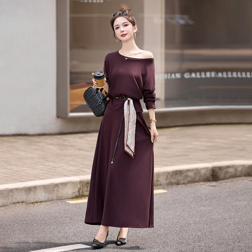 2025秋季新款遮肉显瘦宽松半身裙两件套SNX3169 商品图0