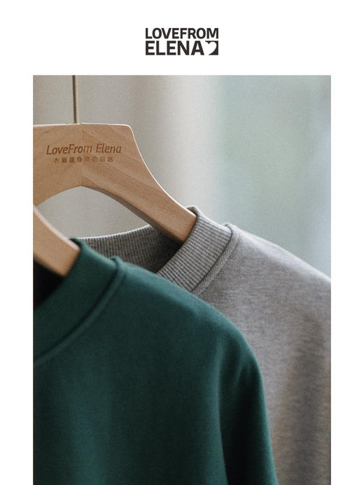 *韩牌ORE代工厂升级款 字母印花卫衣 商品图3